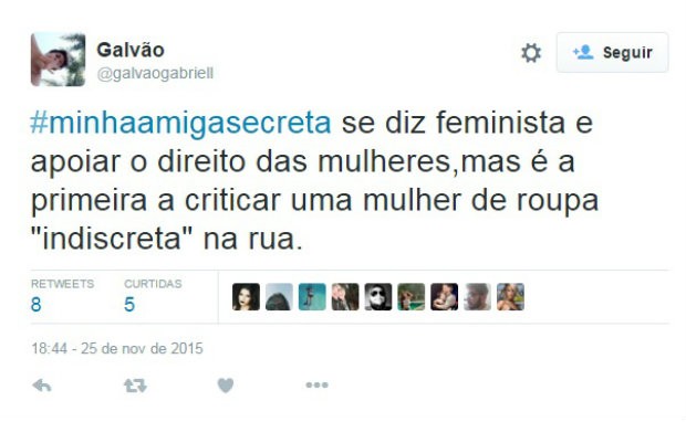 #minha amigasecreta 1 (Foto: Reprodução/Twitter)