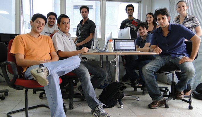 Equipe da startup mineira LivoBooks, que desenvolve e-books infantis interativos em forma de aplicativos.