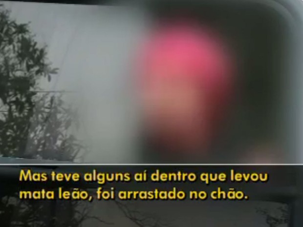 Estudante relata agressão na retirada de grupo que ocupava diretoria de ensino em São Paulo (Foto: Reprodução TV Globo)