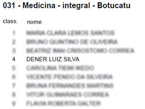 Dener passou em quarto em medicina na Unesp, que teve mais de 220 candidatos por vaga (Foto: Reprodução/Unesp)