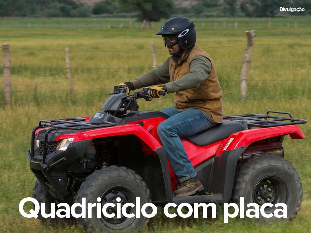 Quadriciclos deverão ser emplacados para rodas nas ruas (Foto: Divulgação)