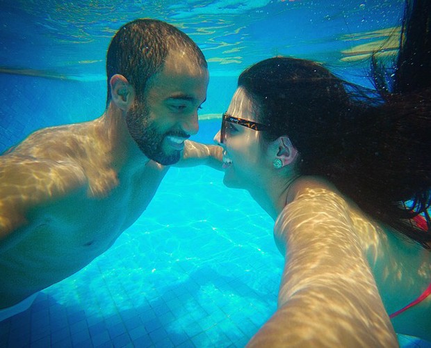 Lucas Moura e Larissa Saad  assumem que são ciumentos (Foto: Arquivo Pessoal)