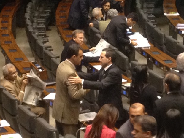 O deputado Natan Donadon (em partido-RO), no plenário da Câmara (Foto: Isaura Morgana/G1)