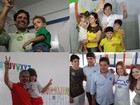 Candidatos e políticos votam no Recife