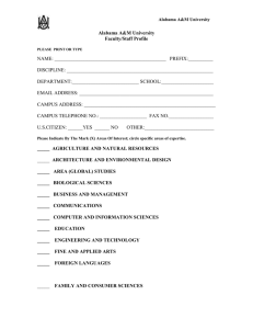 NAME: _____________________________________________   PREFIX:__________ DISCIPLINE: ___________________________________________________________ Alabama A&amp;M University