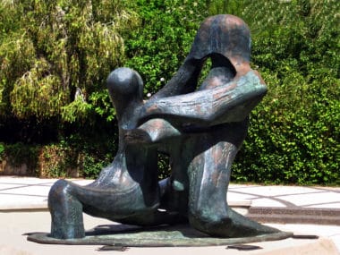 TEL AVIV, ISRAEL - OCTOBER 5 : Monument in honor of Israeli athletes killed at the summer Olympic Games in Munich in 1972, on October 5, 2012 in Tel Aviv, Israel