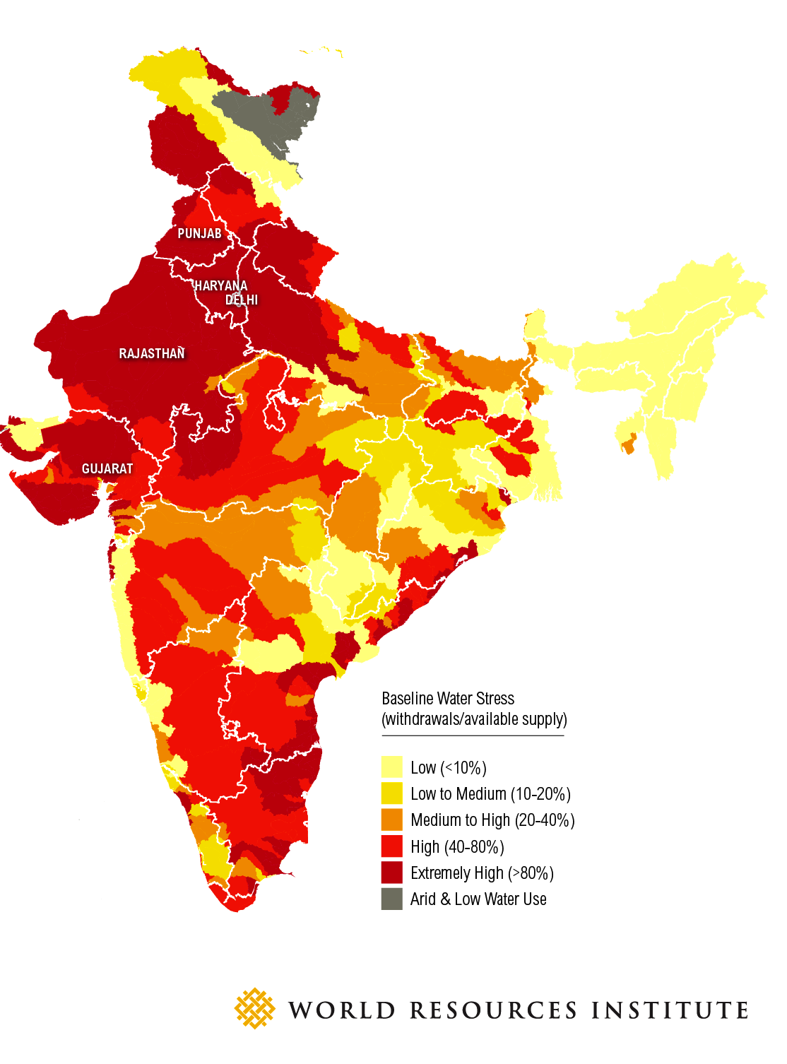 Water Pollution Graph In India