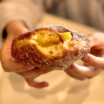 Sweet egg cream malasada