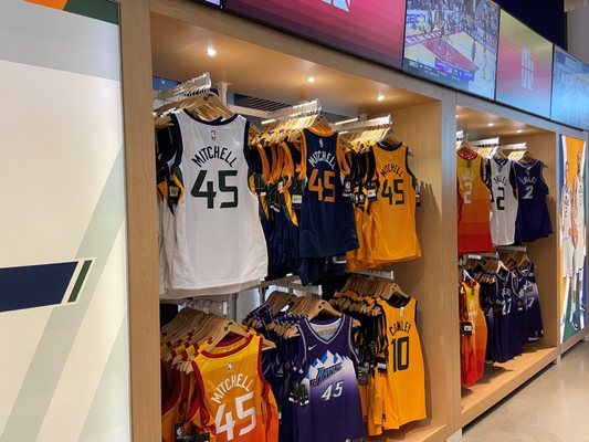 Photo of Utah Jazz Team Store - Salt Lake City, UT, US. Team Store Jersey Wall