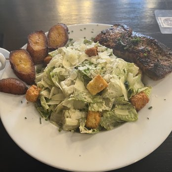 Kingston Caesar Salad with Jerk salmon