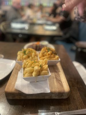 Photo of Row House - New York, NY, US. macaroni and cheese and a side dish