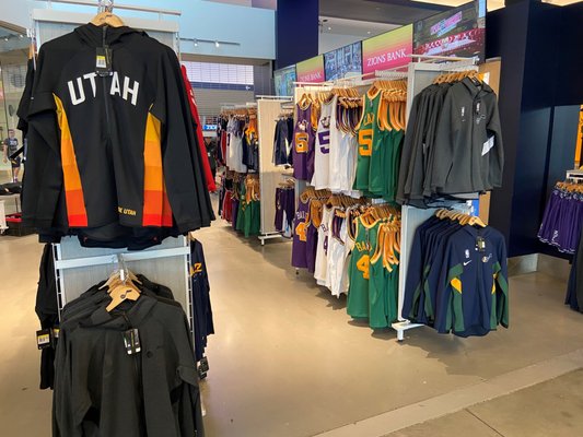 Photo of Utah Jazz Team Store - Salt Lake City, UT, US. Team Store Nike Section