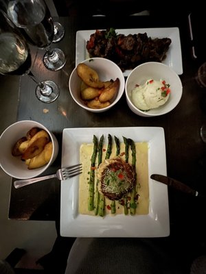 Photo of Beans and Vines - New York, NY, US. Jumbo Lump Crab Cake and Signature Spicy Caribbean Braised Oxtail Absolutely Incredible !!!