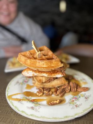 Photo of Matt and Tony's All Day Kitchen Bar - Alexandria, VA, US. Chicken & Waffles