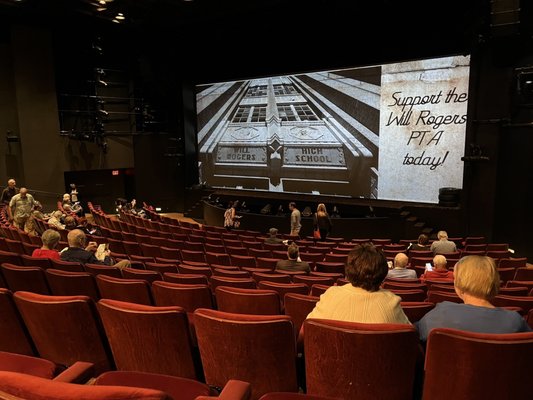 Photo of La Jolla Playhouse - La Jolla, CA, US. Interior, pre-show.  Perfectly-sloped seating so everyone has great views.