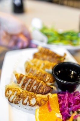 Photo of Mizu Sushi Bar & Grill - San Jose, CA, US. Gyoza ($13)