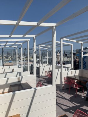 Photo of El Techo - San Francisco, CA, US. New partitioned booths on the roof