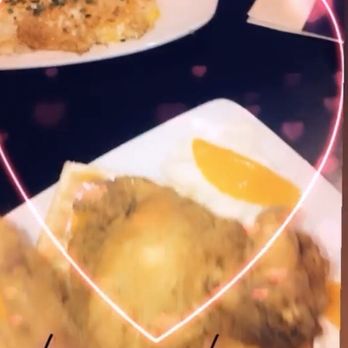 A screenshot of my snap: Georgia Peach chicken & waffles and Steak & Eggs..