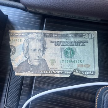 $20 bill from patelco atm