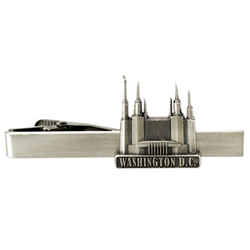 Washington D.C. Temple Tie Bar - Silver 