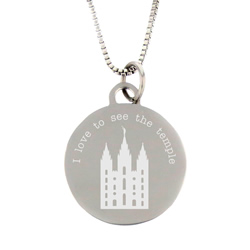 I Love to See the Temple Necklace - Silver 