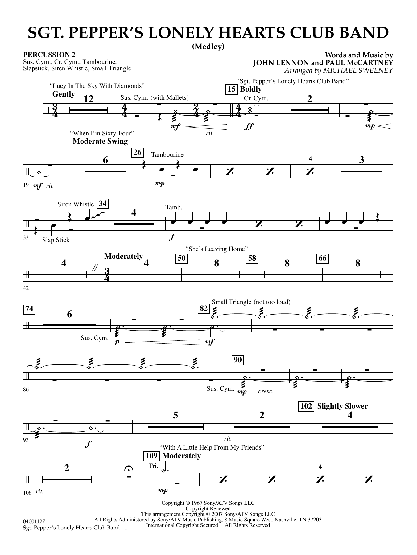 Sgt. Pepper's Lonely Hearts Club Band (Medley) (arr. Michael Sweeney ...