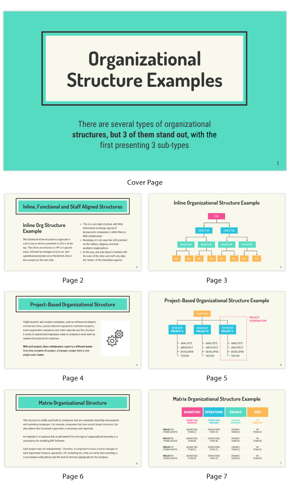 Organizational Structure Business Presentation Template