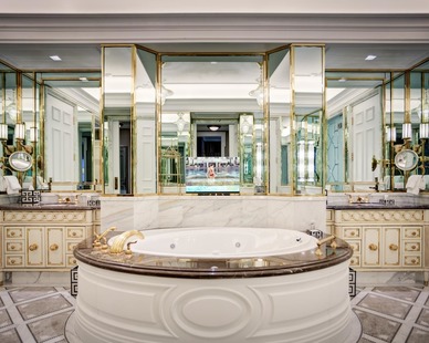 Luxury Hotel Bathroom, All new bathrooms incorporated upgraded mechanical systems with specialty stones and fixtures. The