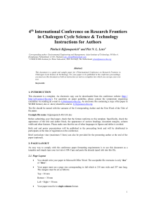 Full paper template - UNESCO-IHE