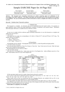 IEEE Paper Template in A4 (V1)