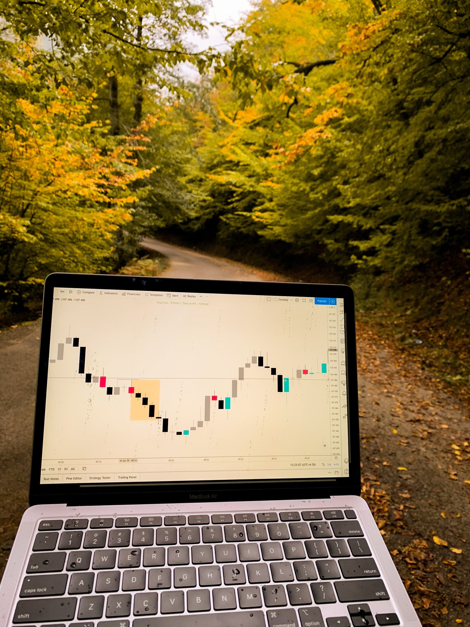 Biểu đồ TradingView trên Instagram @Cenobar