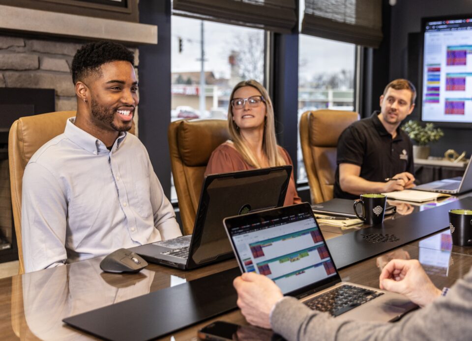 Team setting conference room