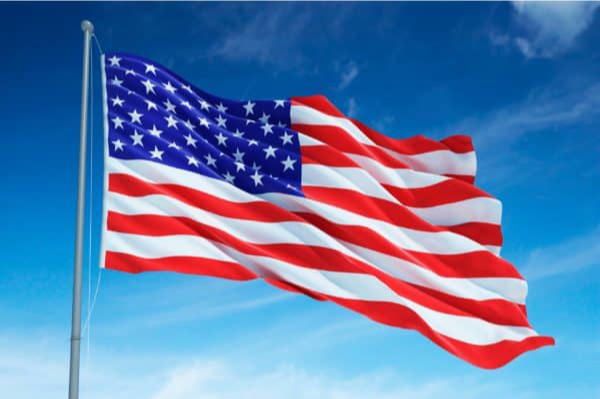 Picture of the Flag of the United States of America