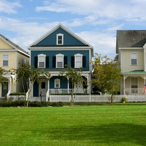 An array of vintage styled cottage houses