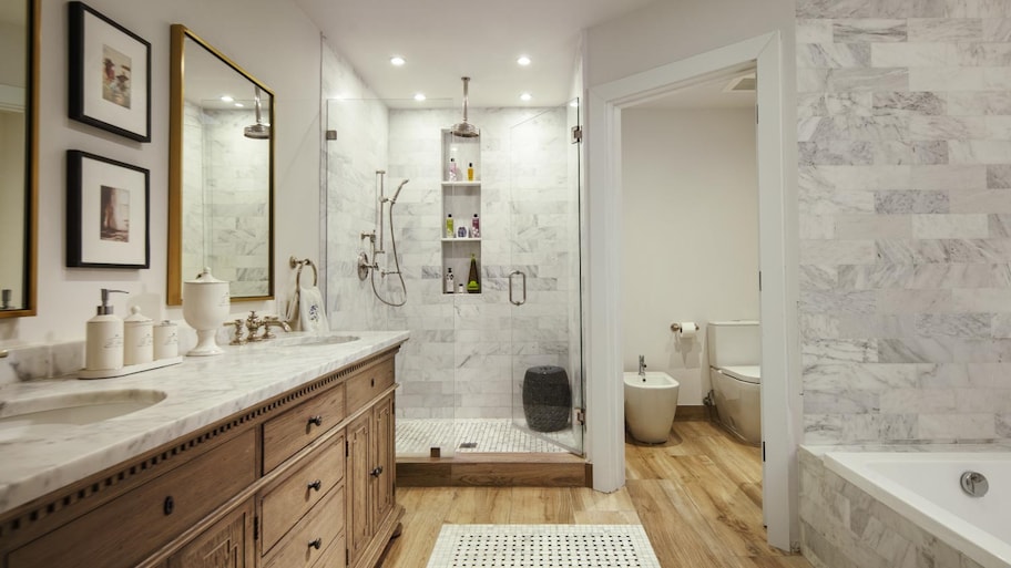 Bathroom in a modern house