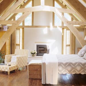 A nice attic bedroom