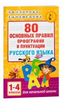 80 основных правил орфографии и пунктуации русского языка. 1-4 классы