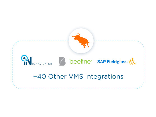 Bullhorn +40 Other VMS Integrations