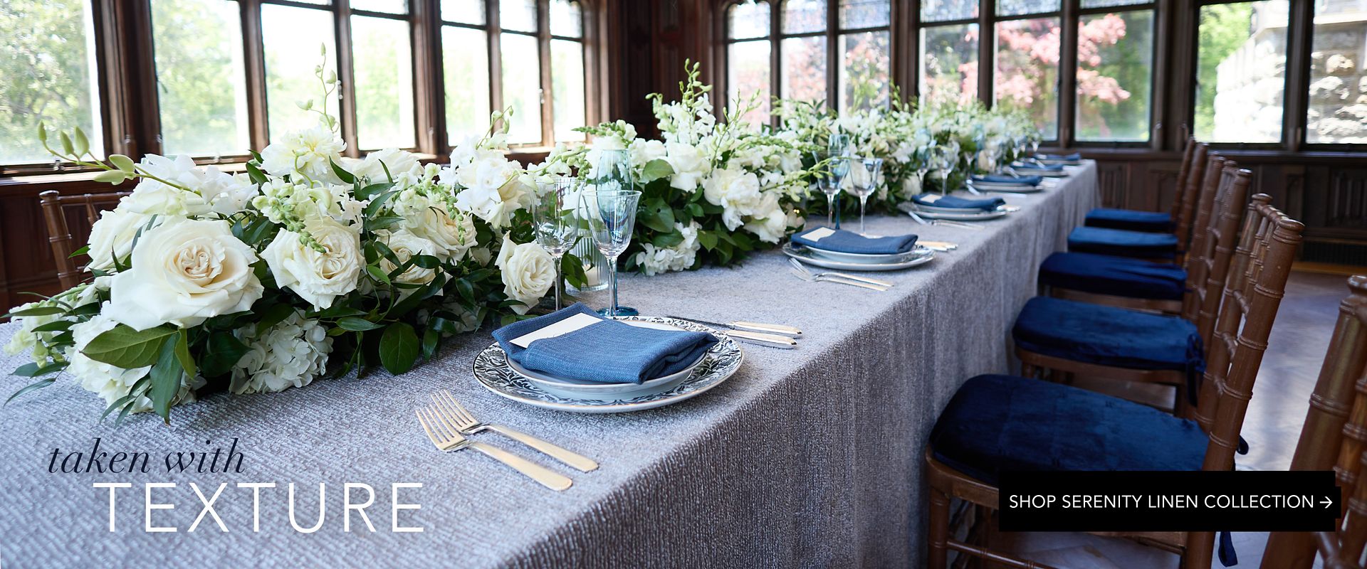 textured tablecloth for rent