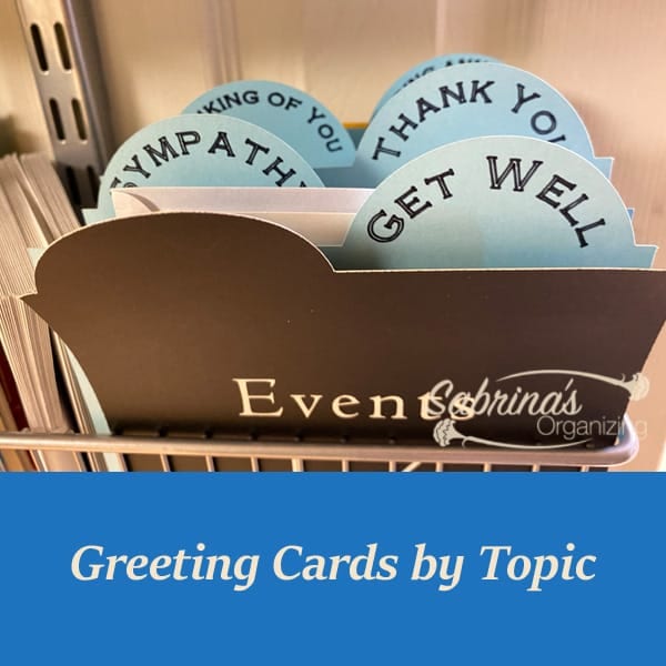 Greeting Card Labels made on a Cricut Machine