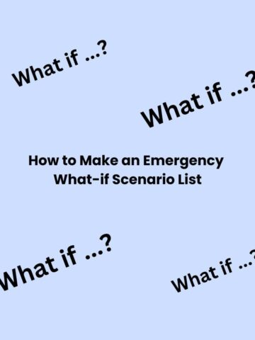 How to Make an Emergency What If Scenario List - square image