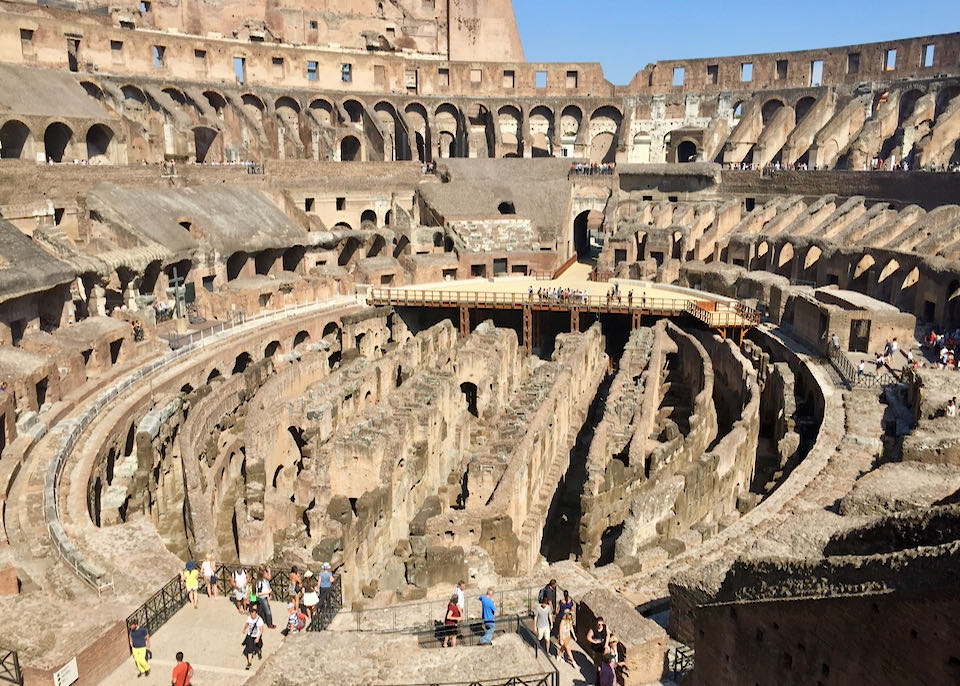 The Colosseum in Rome, Italy.