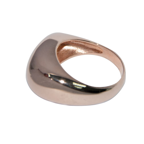 Contemporary Rose Gold Finish Ring