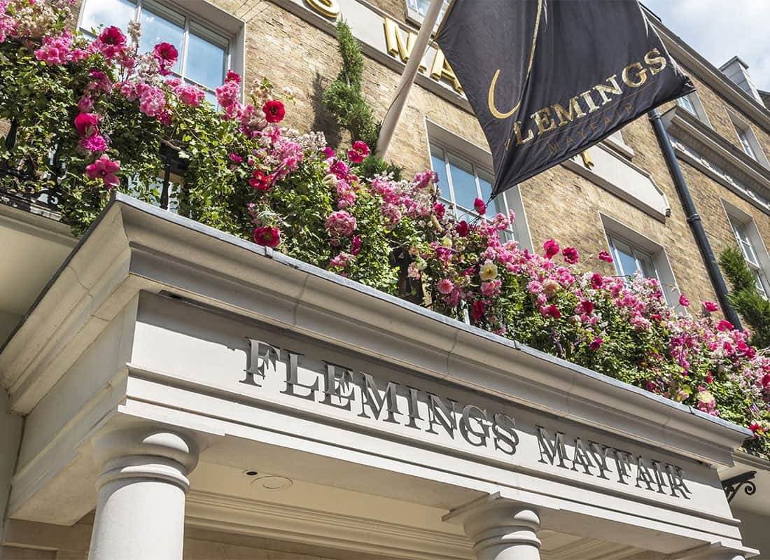 Flemings Mayfair  entrance detail min