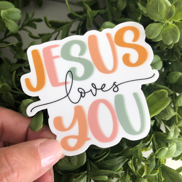 Jesus Loves You Sticker