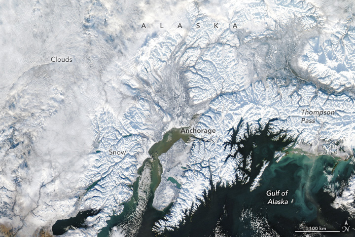 The Alaskan city received record snowfall in November 2023.