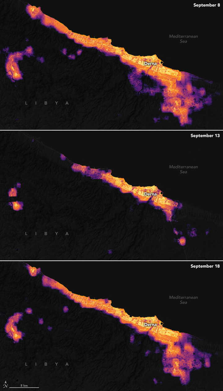 Cities and towns darkened after a cyclone unleashed torrential flooding along the country’s coast.