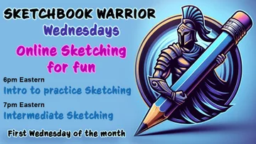 Learn to draw and sketch: Monthly for free (ONLINE) 