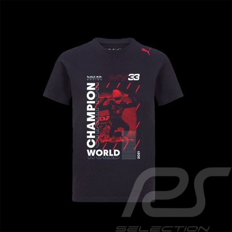 T-Shirt Redbull Racing Max Verstappen World Champion 2021 Puma 701221807-001 - men