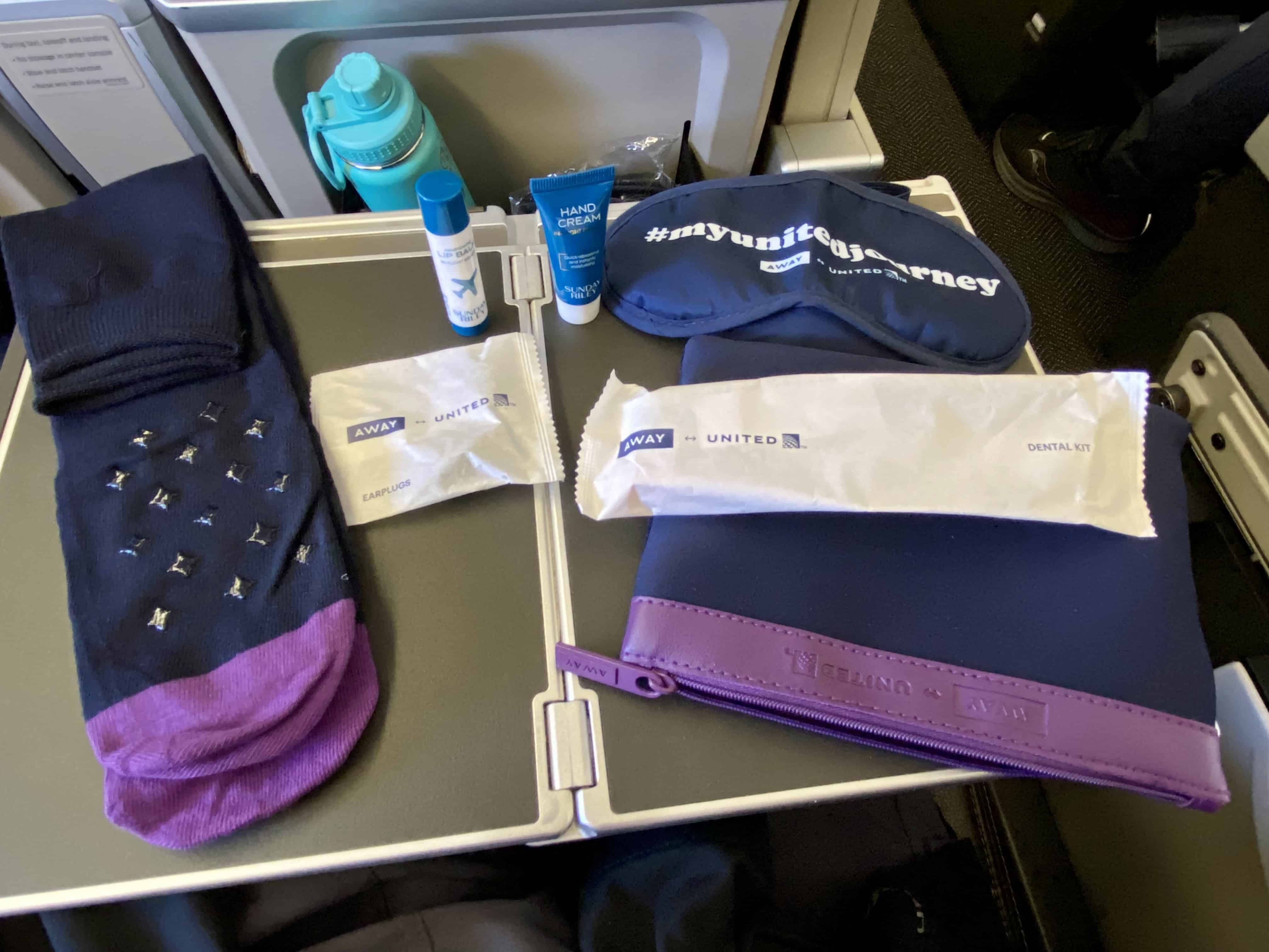 AWAY United Amenity Kit Items